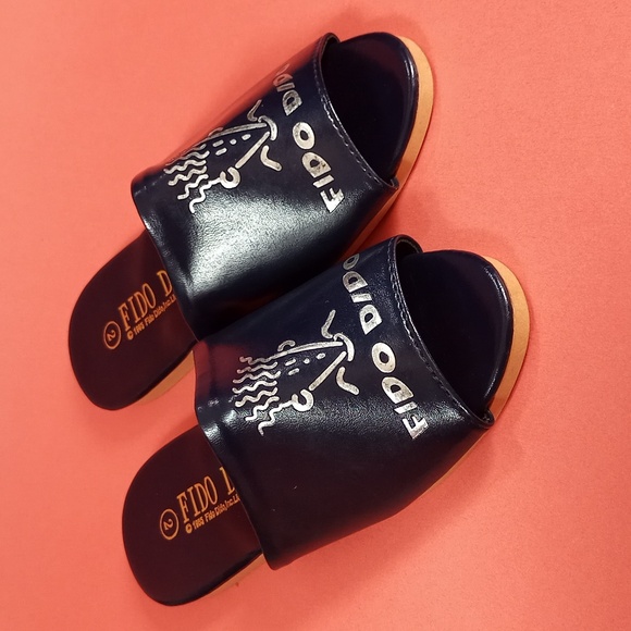 Very Rare 1985 Fido Dido blue Slip On Summer Shoe's UNISEX - Picture 3 of 8